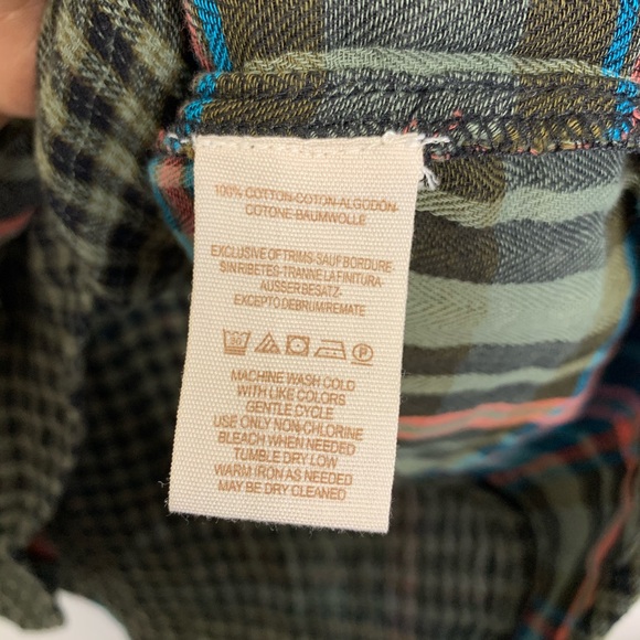 Free People one of the guy plaid dolman sleeve top - Picture 7 of 8